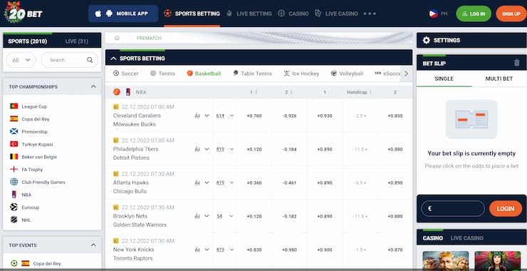 Managed by TechSolutions (Cy) Group Limited and licensed in Curacao, 22Bet boasts an impressive array of over 30 sports to bet on, including  <strong><em>football</em></strong> , tennis, basketball, and much more. With more than 150 betting markets in football alone, choices are abundant!